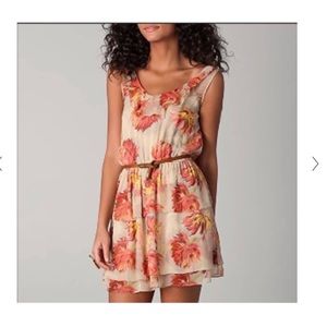 Madison Marcus 100% silk floral dress, XS